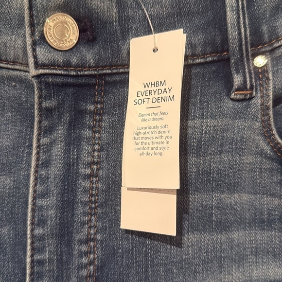 NWT White House Black Market Skinny Flare High Rise Everyday Soft Denim Jean 14L - Picture 7 of 15